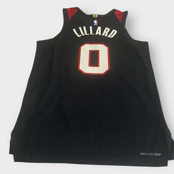 Nike Portland Trailblazers Damian Lillard City Edition Jersey Mens 44 DX8774-010 - Picture 7 of 12